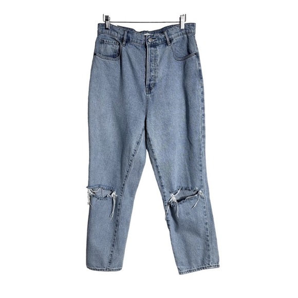 PacSun Denim - PacSun High Rise Straight Ripped Jeans Light Wash Size 30